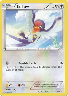 Taillow XY trainer Kit (Pikachu Libre) 7/30