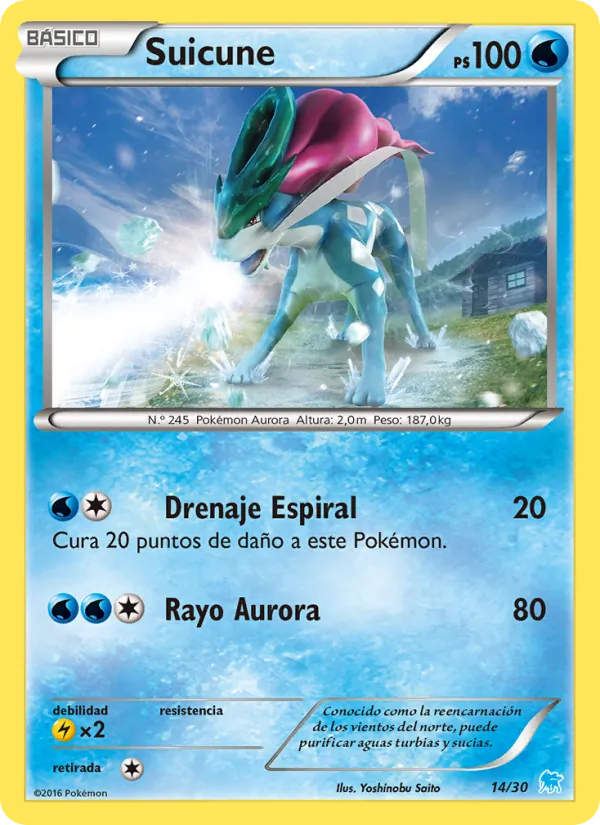 Suicune Kit de Entrenador XY (Suicune) 14/30