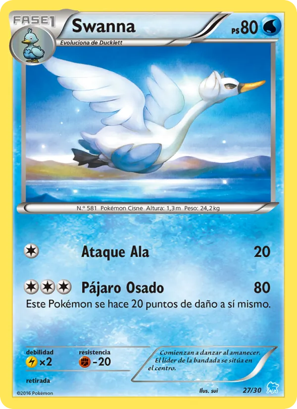 Swanna Kit de Entrenador XY (Suicune) 27/30