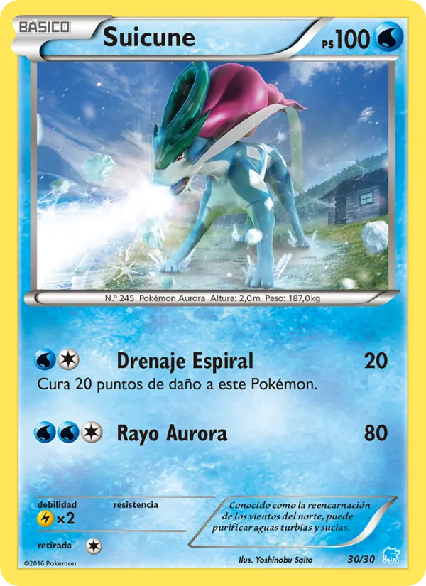 Suicune Kit de Entrenador XY (Suicune) 30/30