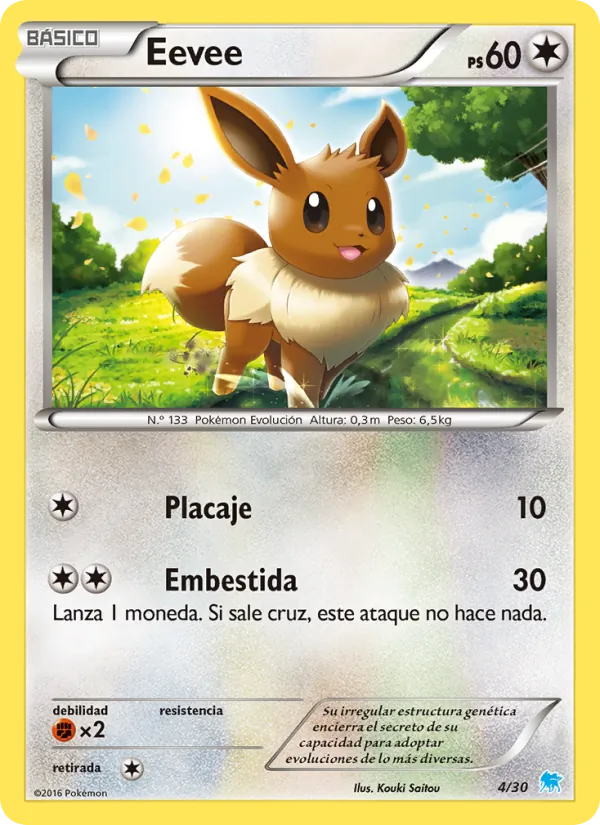 Eevee Kit de Entrenador XY (Suicune) 4/30