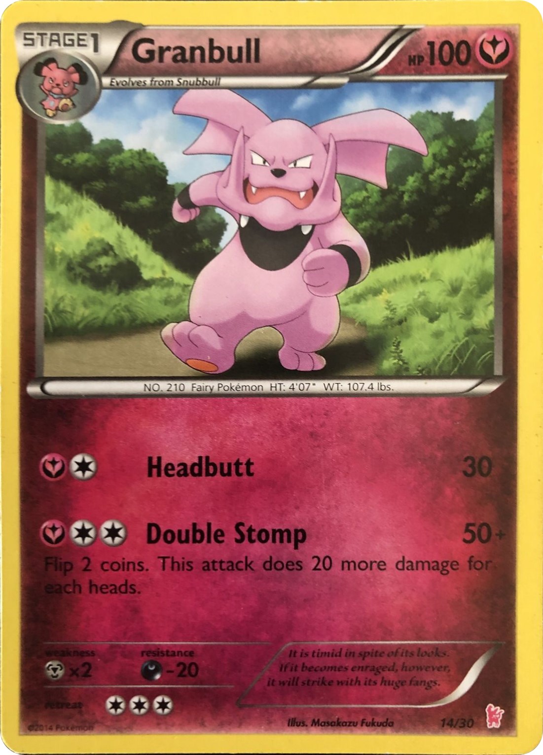 Granbull XY trainer Kit (Sylveon) 14/30