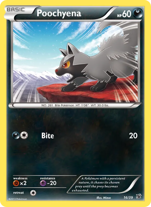 Poochyena Kalos Starter Set 16/39