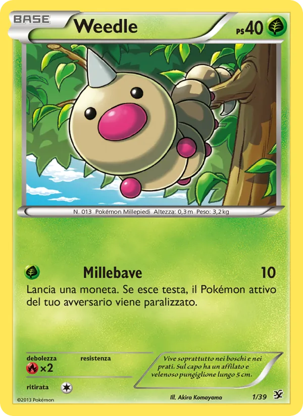 Weedle Benvenuti a Kalos 1/39