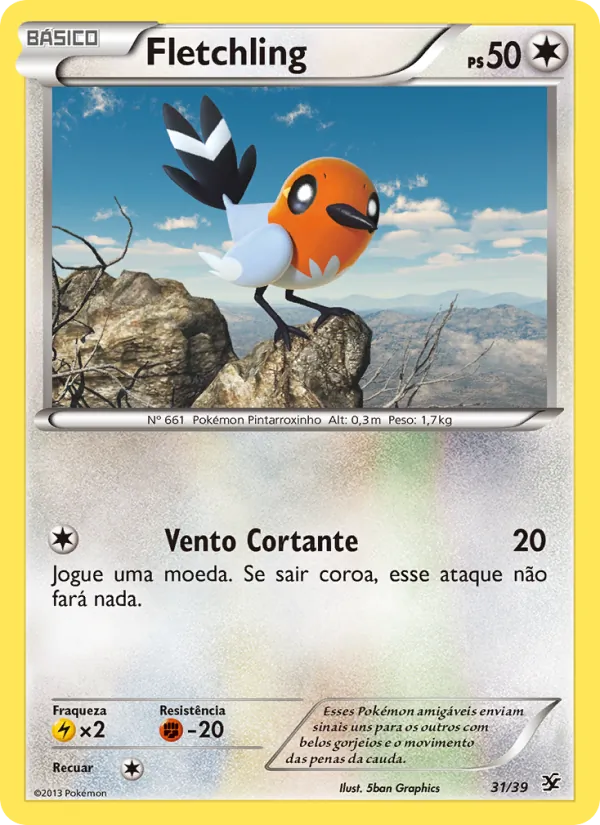 Fletchling Conjunto para Iniciantes Kalos 31/39