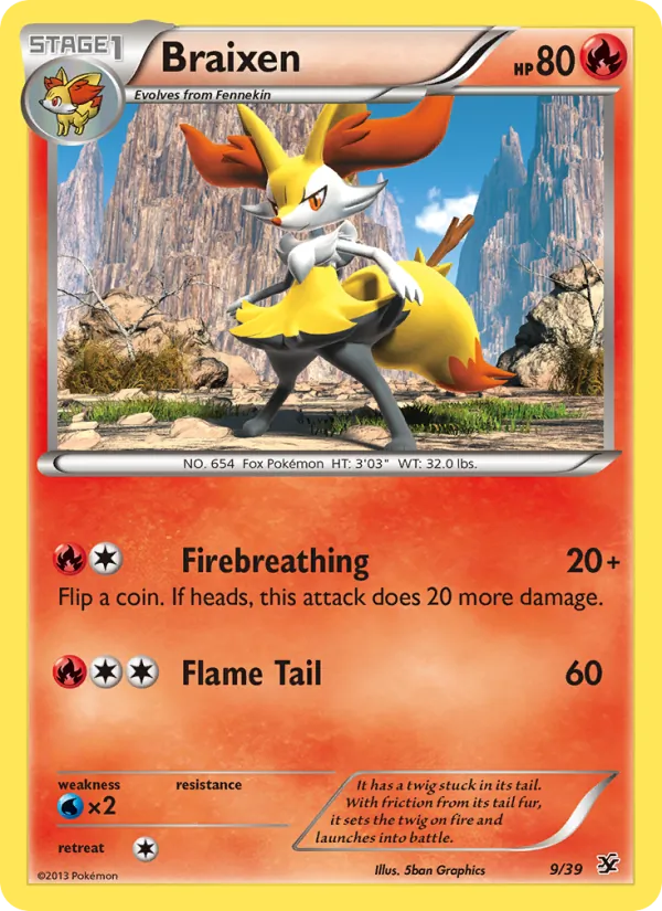 Braixen Kalos Starter Set 9/39