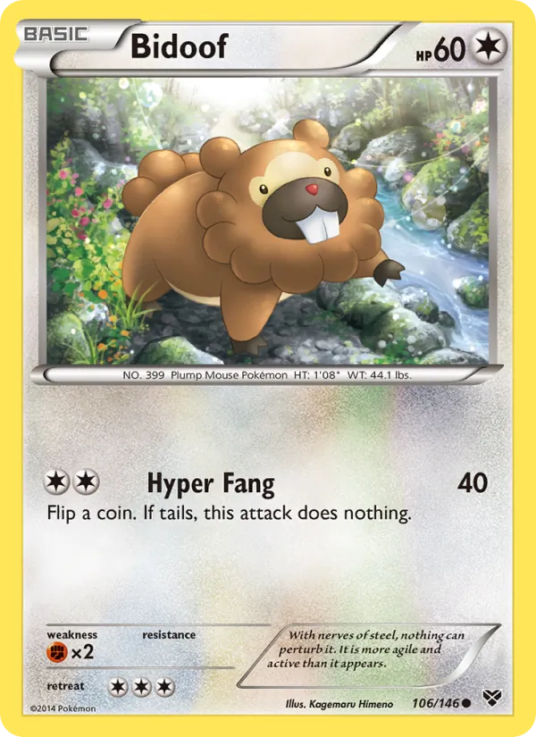 Bidoof XY 106/146