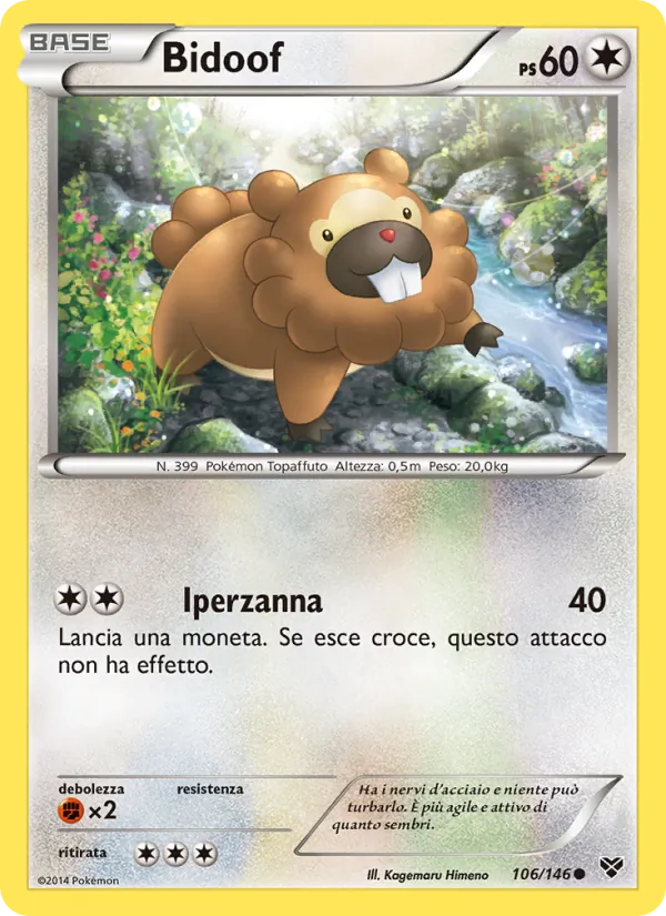 Bidoof XY 106/146