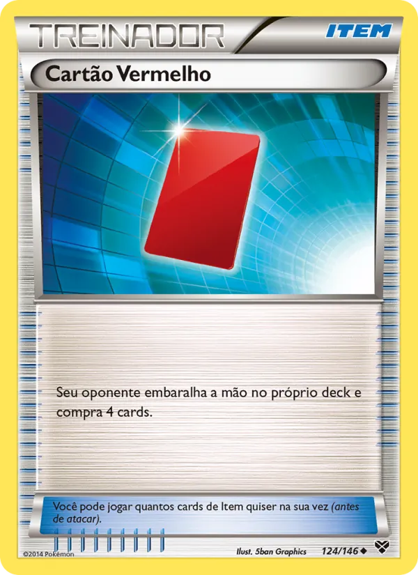 Cartão Vermelho XY 124/146