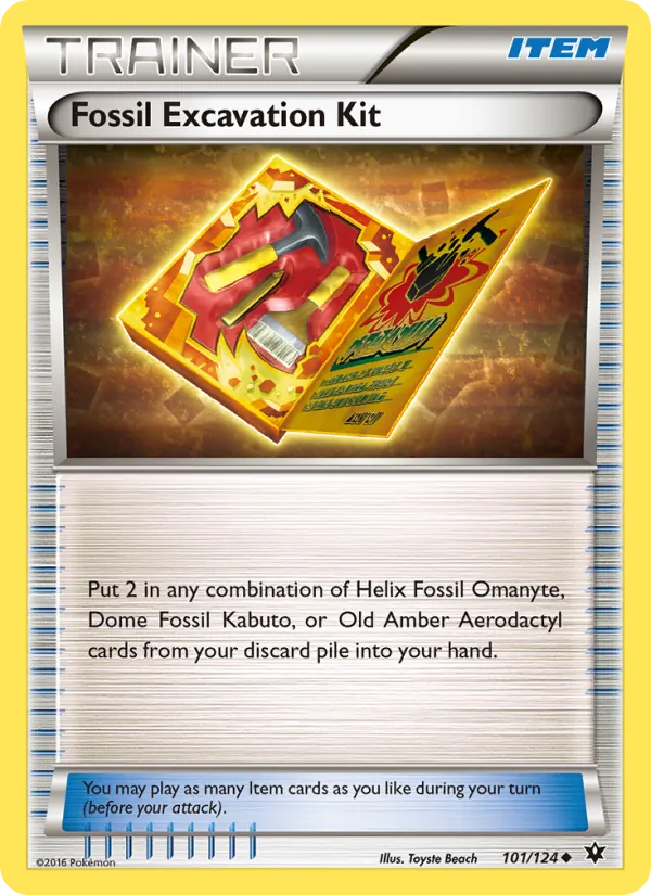 Fossil Excavation Kit Fates Collide 101/124