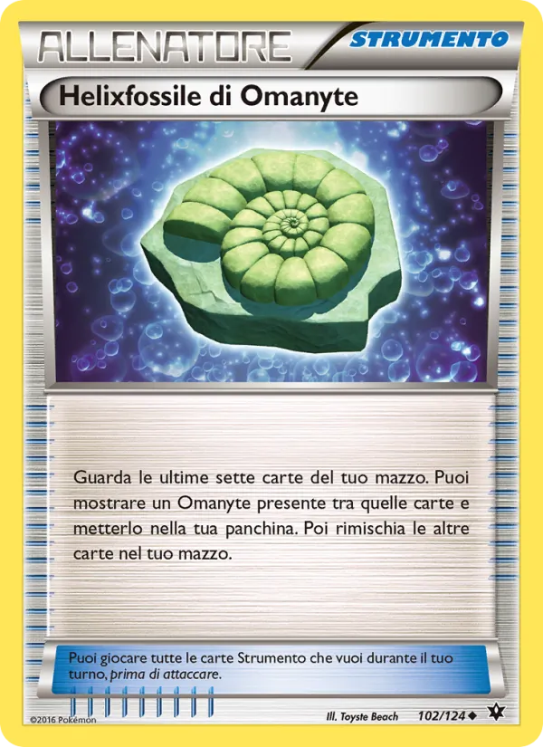 Helixfossile di Omanyte Destini Incrociati 102/124