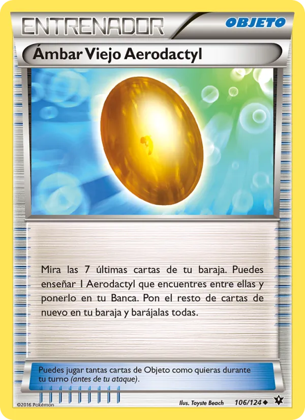 Ámbar Viejo Aerodactyl Destinos Enfrentados 106/124