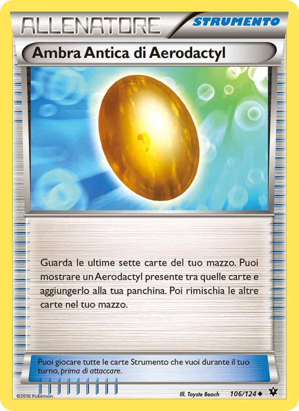 Ambra Antica di Aerodactyl Destini Incrociati 106/124