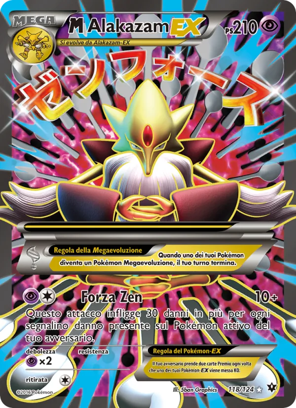 M Alakazam EX Destini Incrociati 118/124