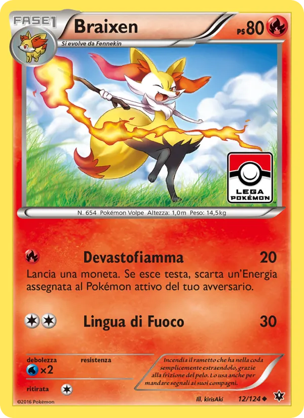 Braixen Destini Incrociati 12/124