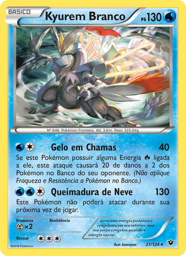 Kyurem Branco Fusão de Destinos 21/124