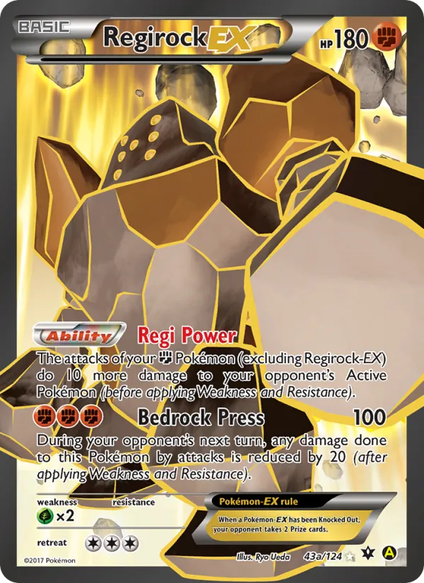 Regirock EX Fates Collide 43/124
