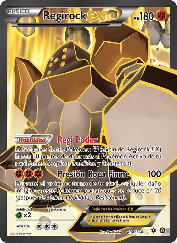 Regirock EX Destinos Enfrentados 43a/124
