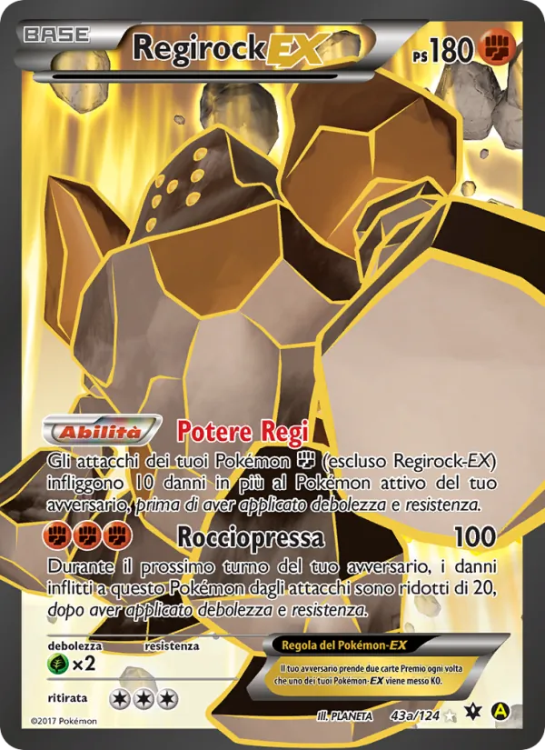 Regirock EX Destini Incrociati 43a/124