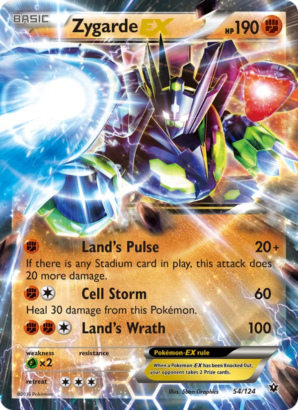 Zygarde EX Fates Collide 54/124