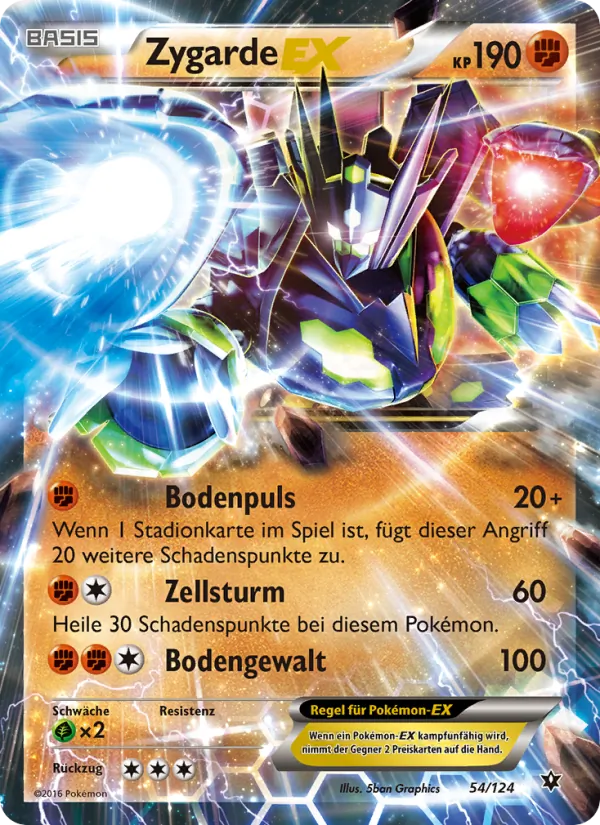 Zygarde EX Schicksalsschmiede 54/124