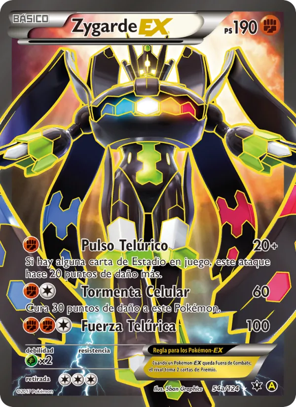 Zygarde EX Destinos Enfrentados 54a/124