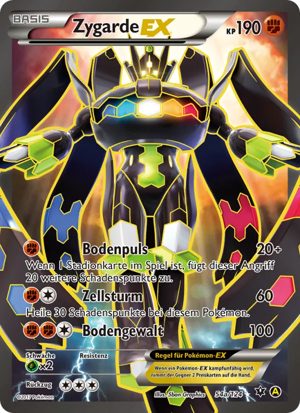 Zygarde EX Schicksalsschmiede 54a/124
