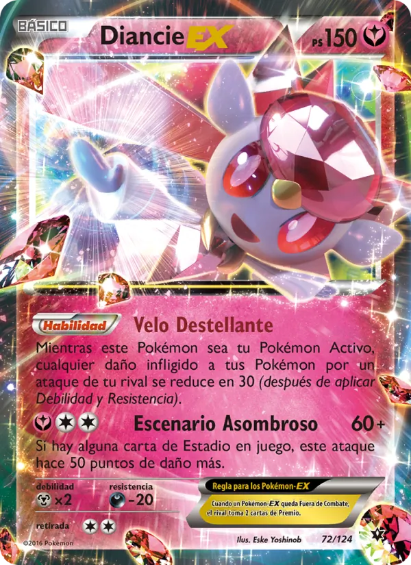 Diancie EX Destinos Enfrentados 72/124