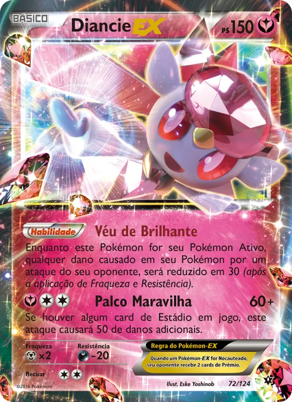 Diancie EX Fusão de Destinos 72/124