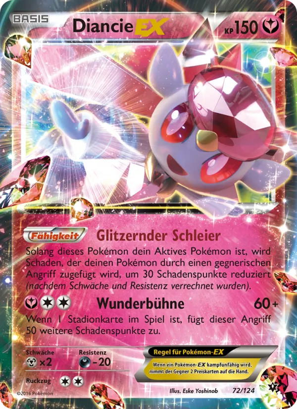 Diancie EX Schicksalsschmiede 72/124
