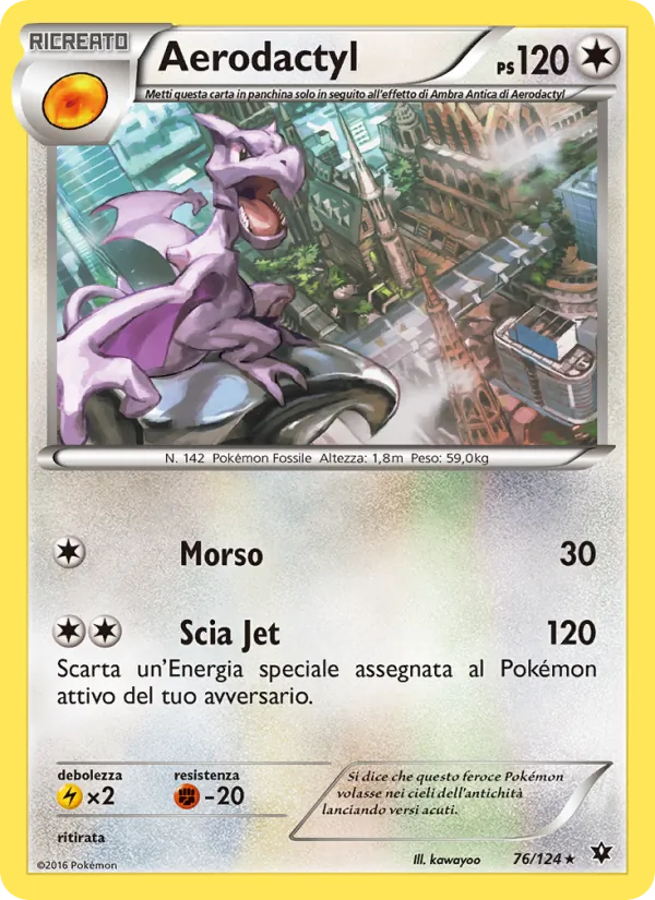 Aerodactyl Destini Incrociati 76/124