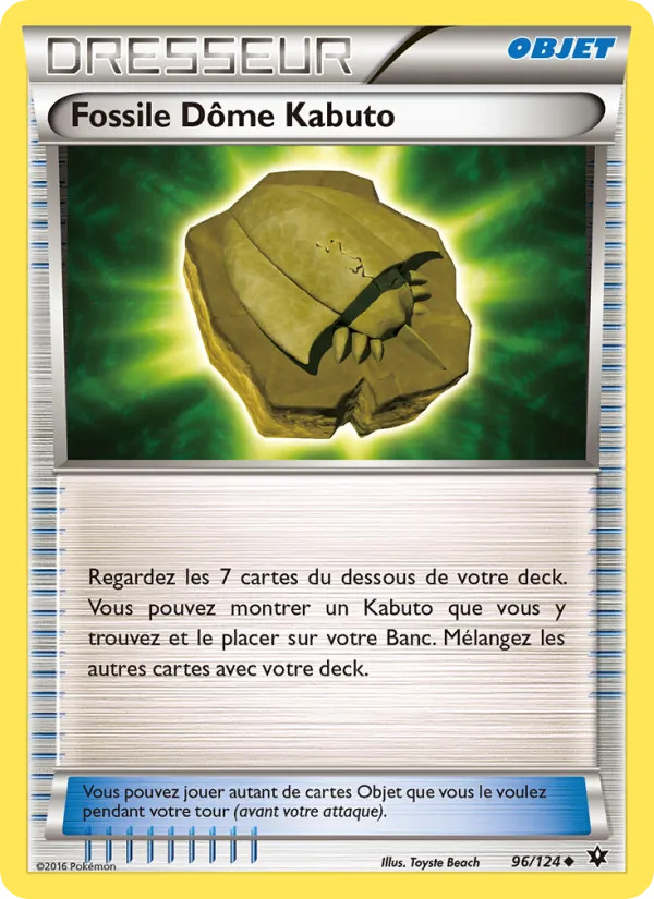 Fossile Dôme Kabuto Impact des Destins 96/124