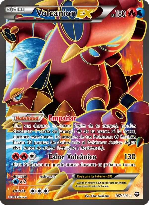 Volcanion EX Asedio de Vapor 107/114
