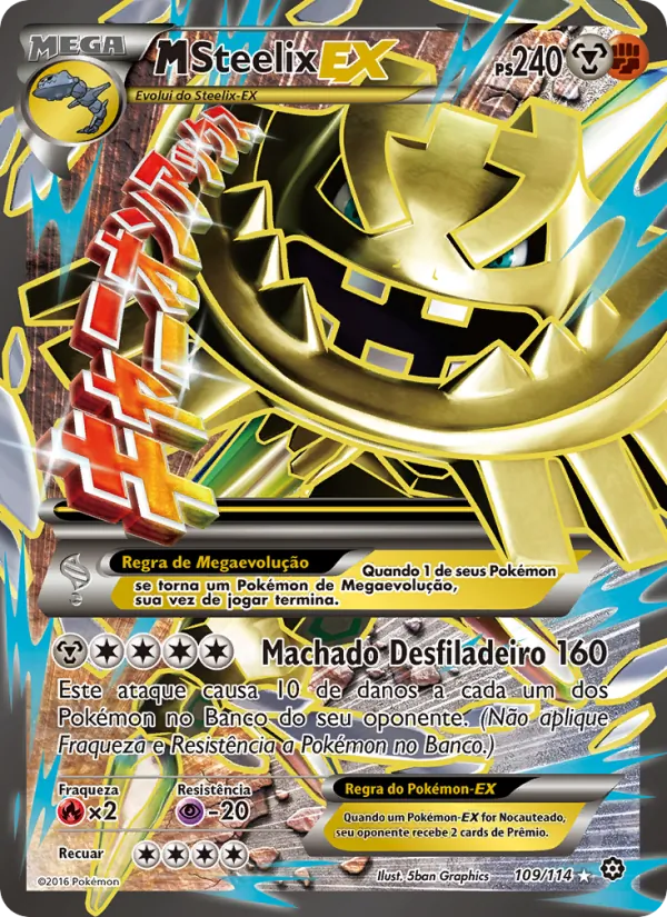 M-Steelix EX Cerco de Vapor 109/114