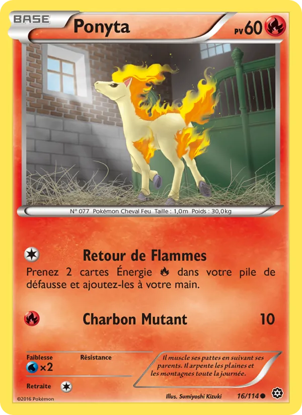 Ponyta Offensive Vapeur 16/114