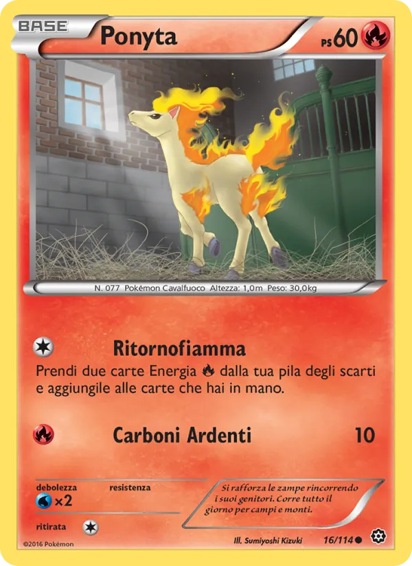 Ponyta Vapori Accesi 16/114