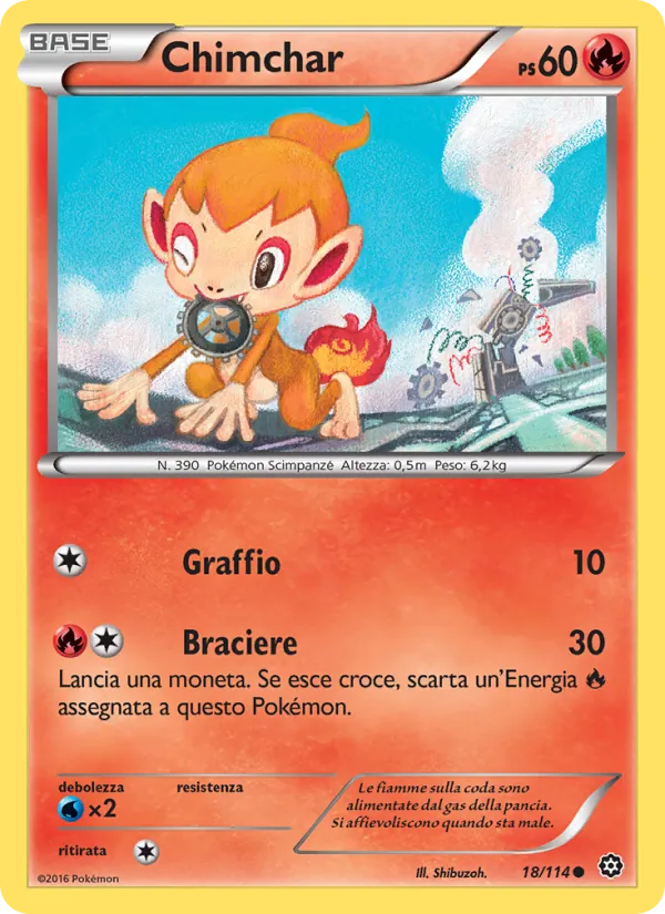 Chimchar Vapori Accesi 18/114