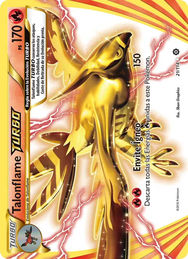 Talonflame TURBO Asedio de Vapor 21/114