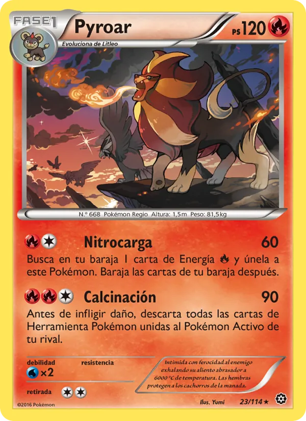 Pyroar Asedio de Vapor 23/114