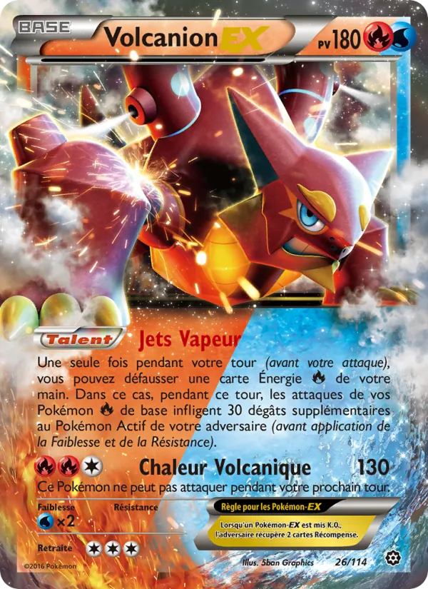 Volcanion EX Offensive Vapeur 26/114