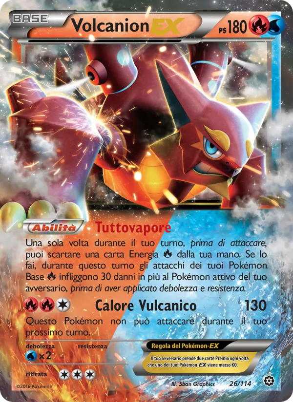 Volcanion EX Vapori Accesi 26/114