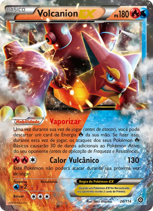 Volcanion EX Cerco de Vapor 26/114