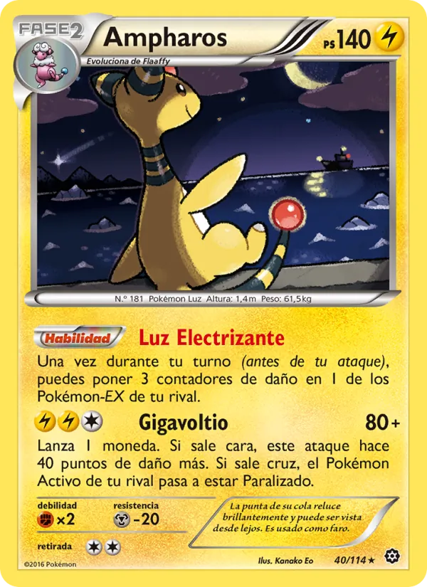 Ampharos Asedio de Vapor 40/114