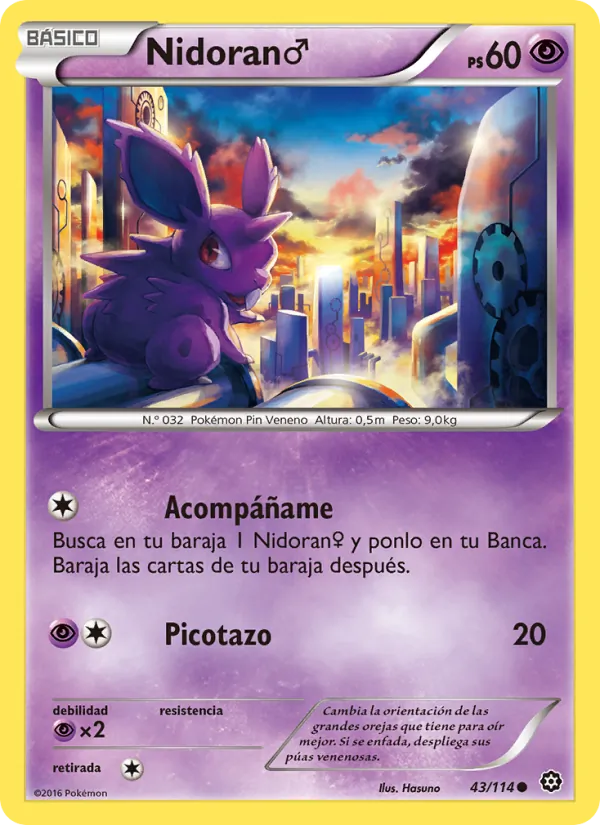 Nidoran♂ Asedio de Vapor 43/114
