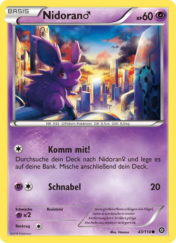 Nidoran♂ Dampfkessel 43/114