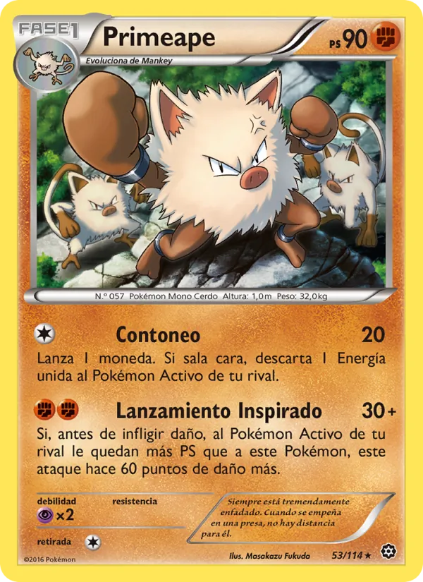 Primeape Asedio de Vapor 53/114