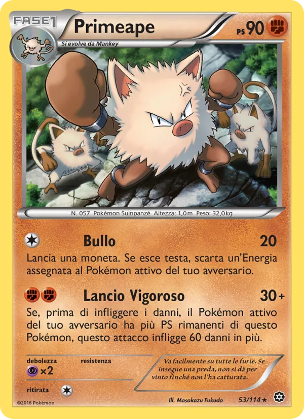 Primeape Vapori Accesi 53/114