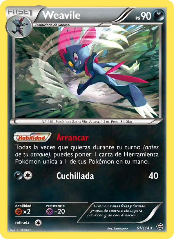 Weavile Asedio de Vapor 61/114