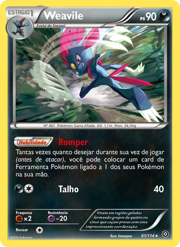 Weavile Cerco de Vapor 61/114