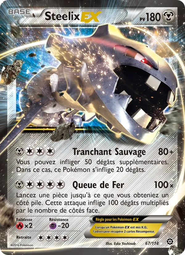Steelix EX Offensive Vapeur 67/114